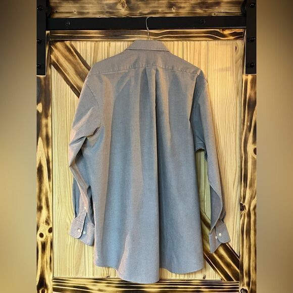 Chaps Oxford Buttondown Gray L - Picture 3 of 4